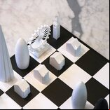 Skyline Chess London Chess Set - Acrylic Set with Folding Card Board